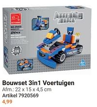 Bouwset 3in1 voertuigen-Huismerk - Lobbes