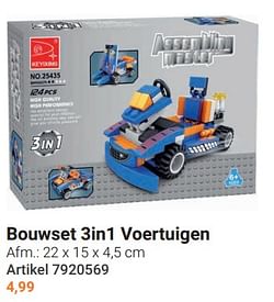 Bouwset 3in1 voertuigen