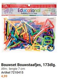 Bouwset bouwstaafjes-Huismerk - Lobbes