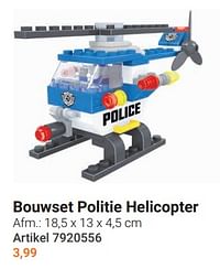 Bouwset politie helicopter-Huismerk - Lobbes