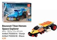 Bouwset titan heroes space explorer-Huismerk - Lobbes