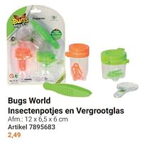 Bugs world insectenpotjes en vergrootglas-Bugs World