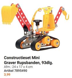 Constructieset mini graver rupsbanden