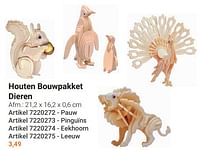 Houten bouwpakket dieren-Huismerk - Lobbes