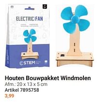 Houten bouwpakket windmolen-Huismerk - Lobbes