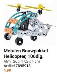 Metalen bouwpakket helicopter-Huismerk - Lobbes