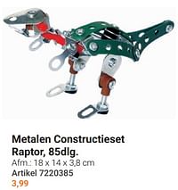 Metalen constructieset raptor-Huismerk - Lobbes