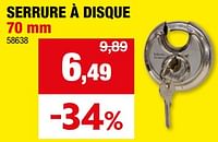 Promotions Serrure à disque - Carpoint - Valide de 11/09/2024 à 22/09/2024 chez Hubo