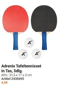 Adrenix tafeltennisset in tas-Adrenix