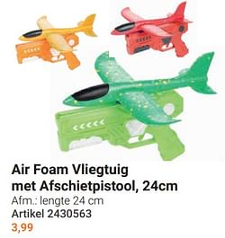 Air foam vliegtuig met afschietpistool