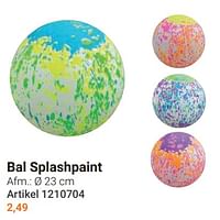 Bal splashpaint-Huismerk - Lobbes