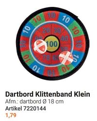 Dartbord klittenband klein-Huismerk - Lobbes