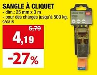 Promotions Sangle à cliquet - Carpoint - Valide de 11/09/2024 à 22/09/2024 chez Hubo