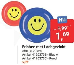 Frisbee met lachgezicht