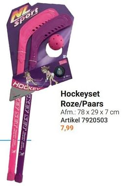 Hockeyset roze-paars