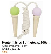 Houten ijsjes springtouw-Huismerk - Lobbes