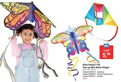 Kites ready 2 fly pop-up mini nylon vlieger