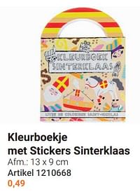 Kleurboekje met stickers sinterklaas-Huismerk - Lobbes