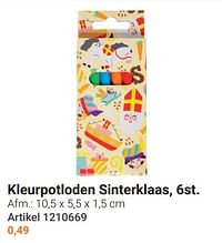 Kleurpotloden sinterklaas-Huismerk - Lobbes