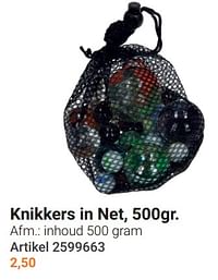 Knikkers in net-Huismerk - Lobbes