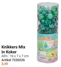 Knikkers mix in koker-Huismerk - Lobbes