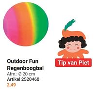 Outdoor fun regenboogbal-Huismerk - Lobbes