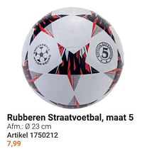 Rubberen straatvoetbal,-Huismerk - Lobbes