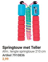 Springtouw met teller-Huismerk - Lobbes