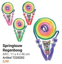 Springtouw regenboog-Huismerk - Lobbes