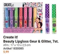 Create it! beauty lipgloss geur + glitter-Create it!