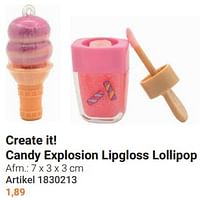 Create it! candy explosion lipgloss lollipop-Create it!