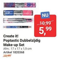 Create it! poptastic dubbelzijdig make-up set-Create it!