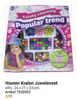 Houten kralen juwelenset