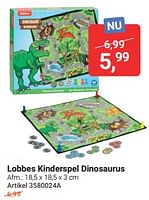 Promoties Lobbes kinderspel dinosaurus - Huismerk - Lobbes - Geldig van 11/09/2024 tot 05/12/2024 bij Lobbes