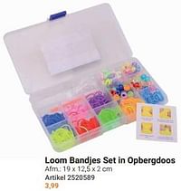 Loom bandjes set in opbergdoos-Huismerk - Lobbes