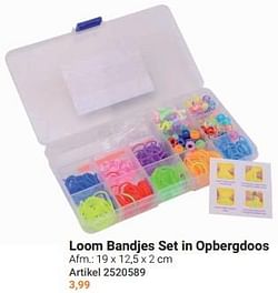 Loom bandjes set in opbergdoos