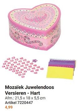 Mozaïek juwelendoos versieren - hart