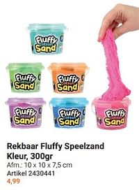 Rekbaar fluffy speelzand kleur-Huismerk - Lobbes