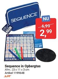 Sequence in opbergtas-Huismerk - Lobbes