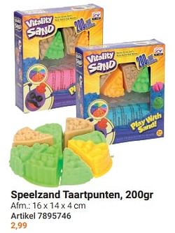 Speelzand taartpunten