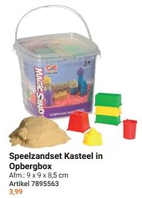 Speelzandset kasteel in opbergbox-Huismerk - Lobbes