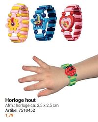 Horloge hout-Huismerk - Lobbes