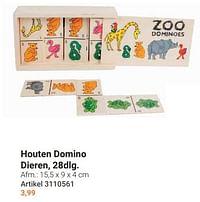 Houten domino dieren-Huismerk - Lobbes