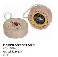 Houten kompas spin-Goki