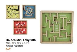 Houten mini labyrinth