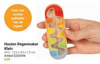 Houten regenmaker klein-Goki