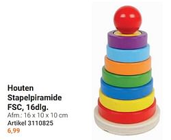 Houten stapelpiramide fsc