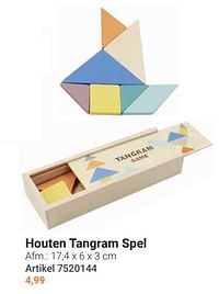 Houten tangram spel-Huismerk - Lobbes