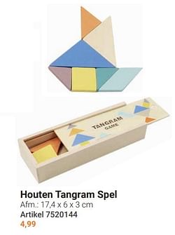 Houten tangram spel