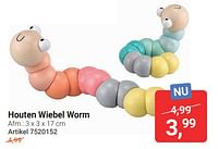 Houten wiebel worm-Huismerk - Lobbes